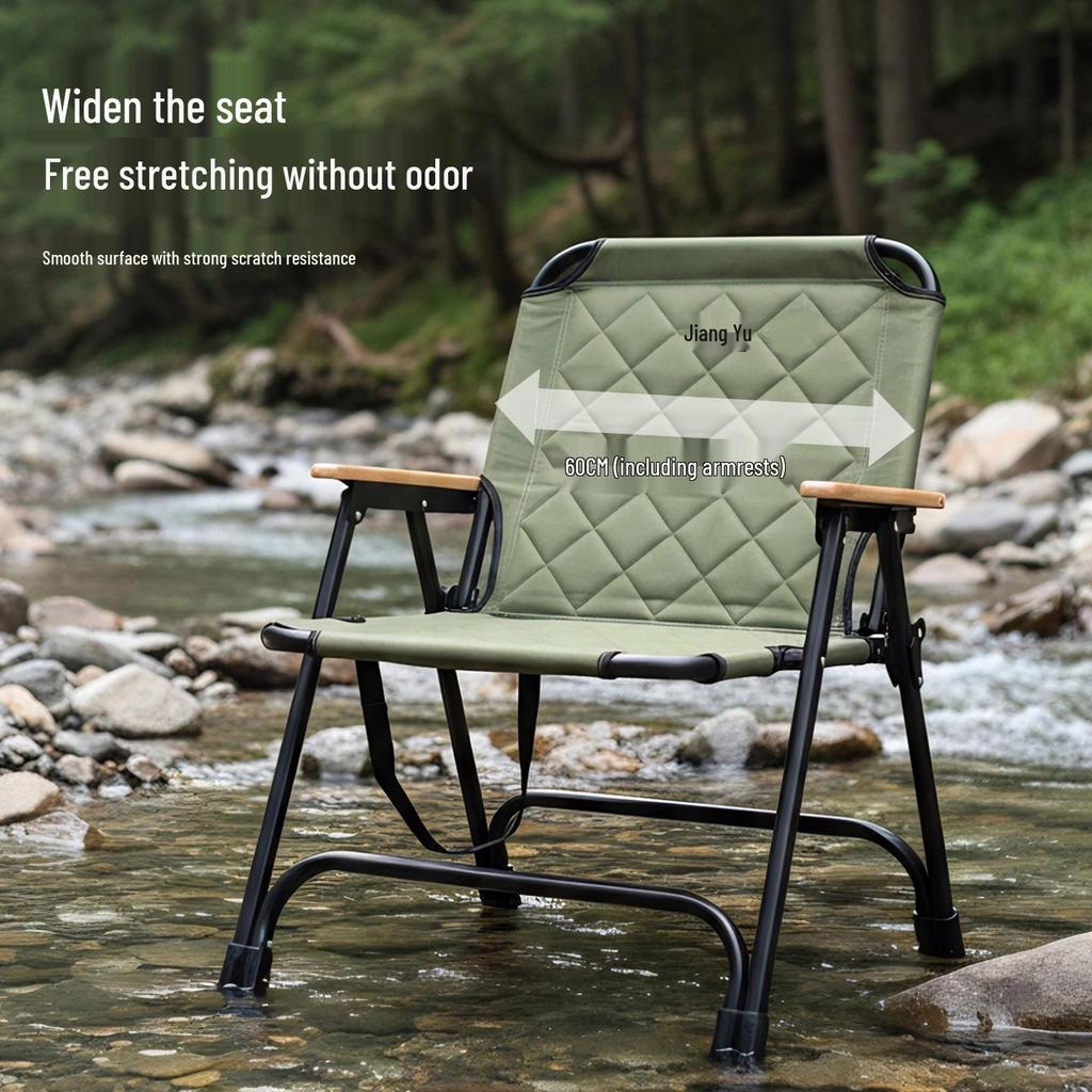 Kermit Portable Folding Beach, Camping, and Fishing Chair with Table & Stool