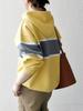 Ships Any Hand Washable Color-Scheme Line Sweat-Like Hoodie Knit 726050095 Yellow One Size