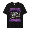 Funny Meme Bombardino Crocodile Plane Bomber Pattern T-shirt Women's Casual Oversized Cotton Short Sleeve T-Shirt Streetwear