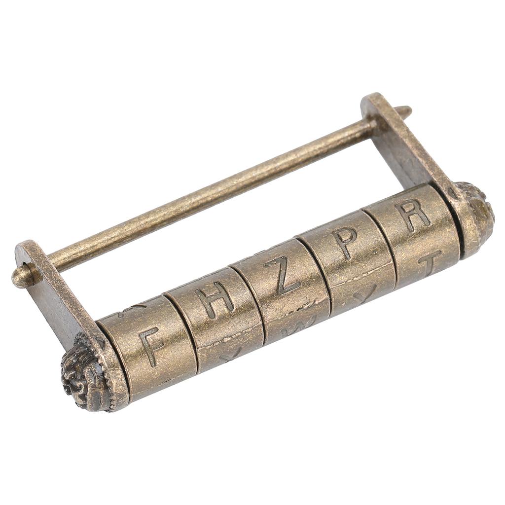 Антикварный кодовый замок в старинном китайском стиле, парольный замок для двери, навесной замок для шкафа, шкафа