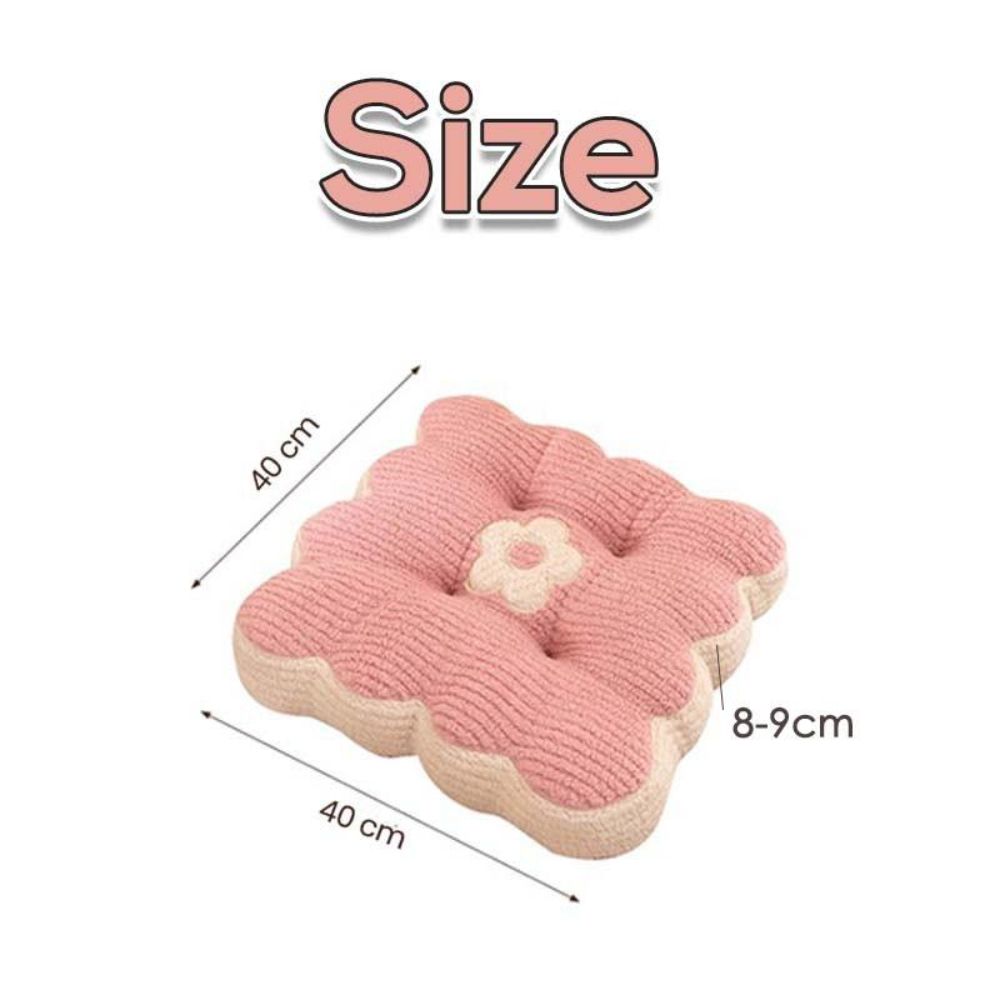 Soft Cotton Seat Cushion 40*40cm Chair Seat Cushion Square Office Chair Pad for Home Office Sofa