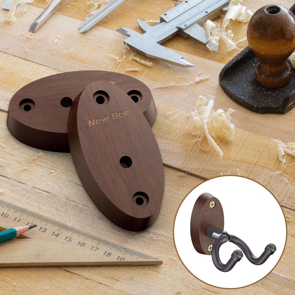 Guitar Hanger, Wall Hanging, Guitar Hook, Stable, Space Saving, Guitar Holder, Easy To Install, Suitable for Guitar, Bass, Ukulele and Other Musical