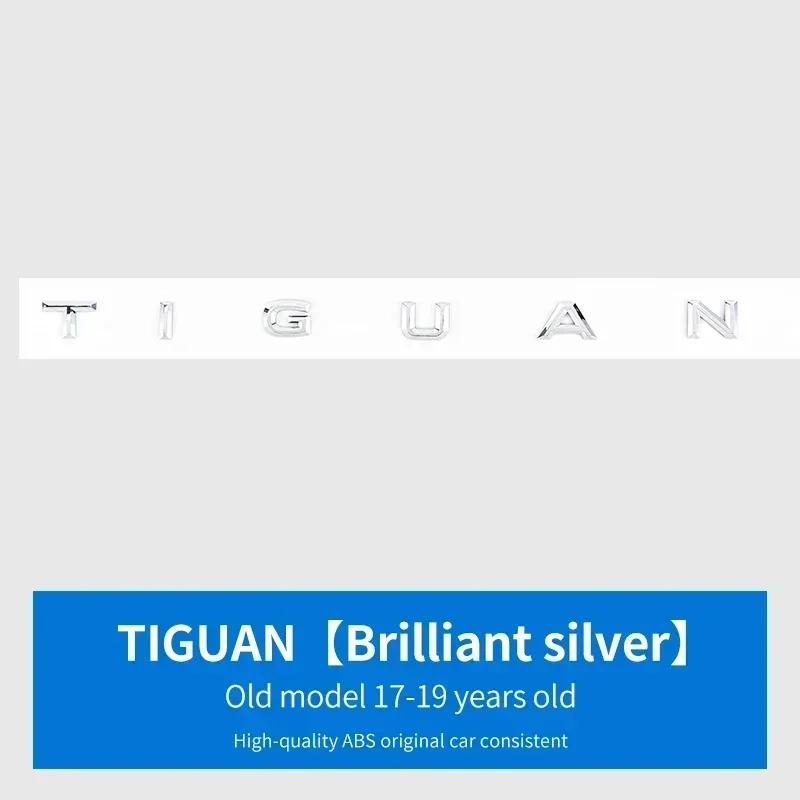 EPYFH1 1Pcs ABS Car Logo Letter Sticker Rear Tail Door Trunk Sticker Rear Emblem Sticker FOR VW TIGUAN 2016-2021 Accessories Styling