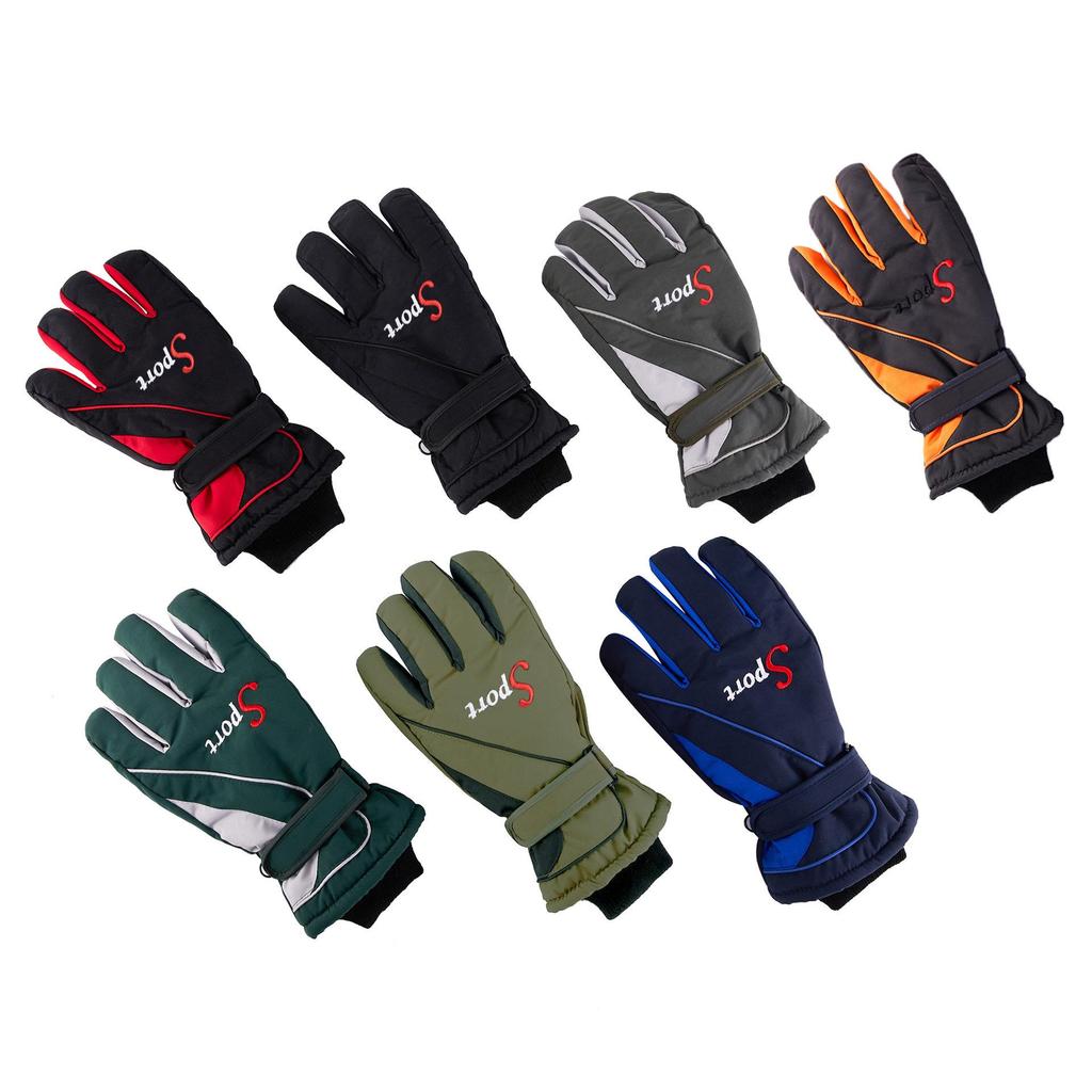 Мужские утолщенные зимние бархатные перчатки для катания на лыжах и велосипеде: Теплая защита от холода для приключений на свежем воздухе
