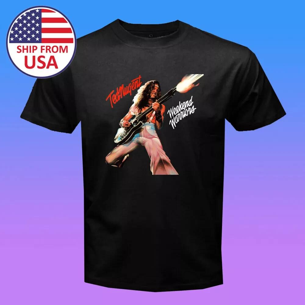 Мужская черная футболка Ted Nugent Подарок Унисекс футболка Размеры от S до 5XL Унисекс футболка