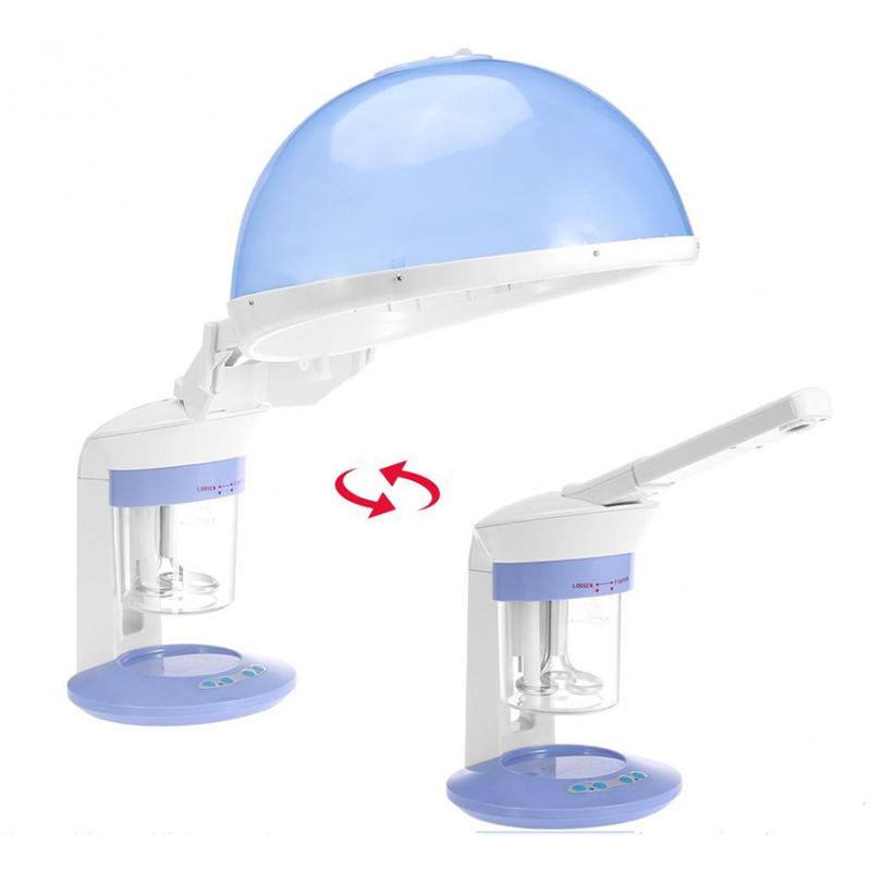 Портативный настольный отпариватель для волос 2 в 1 Сауна Пар Озон Паровой увлажнитель для лица Паровая маска Термошапка Уход за волосами Спа