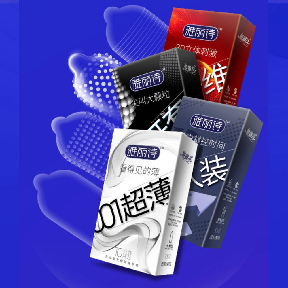 10pcs Tight Ribbed Spikes Condoms Dotted Long Delayed Pleasure Latex Cock Penis Sleeves Safe Contraception Lubricated Sex Toy 18