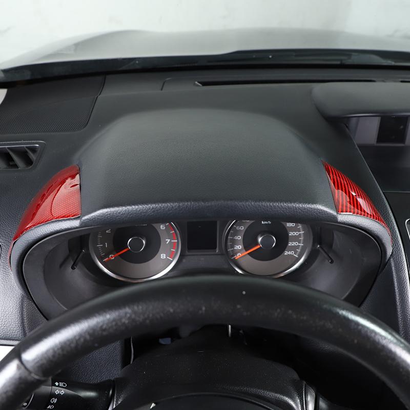 Для Subaru Forester 2013-18 мягкое углеродное волокно, центральное управление приборной панелью автомобиля, обе стороны, накладка на панель, наклейки для автомобиля