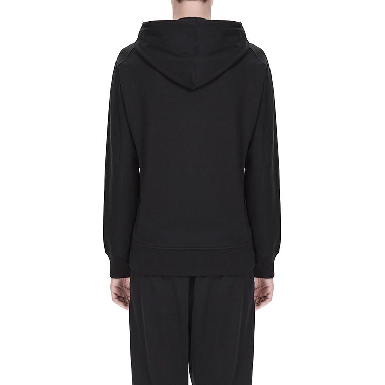 Adidas Y-3 Yohji Letters Hoodie Black/Off White Мужская уличная одежда FJ0440