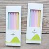 Small Fresh Rainbow Color Slender Straight Pole Pencil Birthday Candle Creative Romantic Party Macaron Color Candle