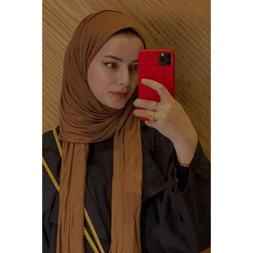 Premium Jersey Hijab Coffee