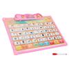 Thai English Language Reading Book Learning Ebook Voice Reading Book Educational Study Toy(Pink )