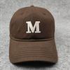 Letter large head circumference women's hat casual solid color baseball cap color cap large size baseball cap women's hat tide