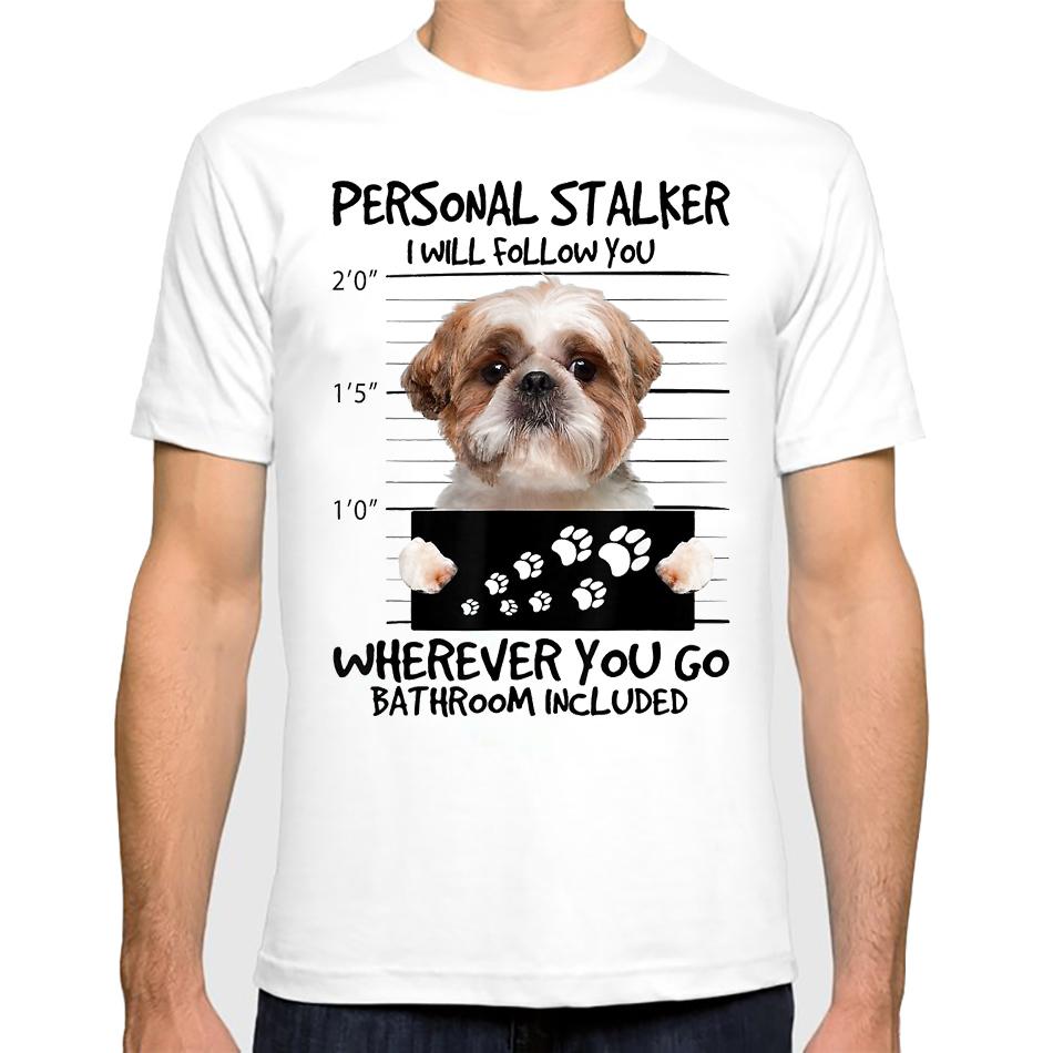 Summer White Casual Shih Tzu/Cairn Terrier/English French Bulldog/Poodle Cute Puppy Lovers Tshirt Men Tshirt Streetwear Tee