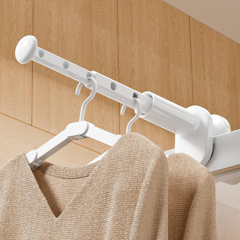 1/2pcs Portable Without Drilling Retractable Clothes Drying Rack Space Saving Hanger for Travel and Home Use Elegant Designs