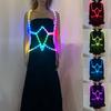 Светодиодные цветные светящиеся подтяжки Сексуальный корсет, подчеркивающий талию Мужчины Женщины Реквизит для выступлений Ночное шоу Новый стиль Светящиеся реквизиты