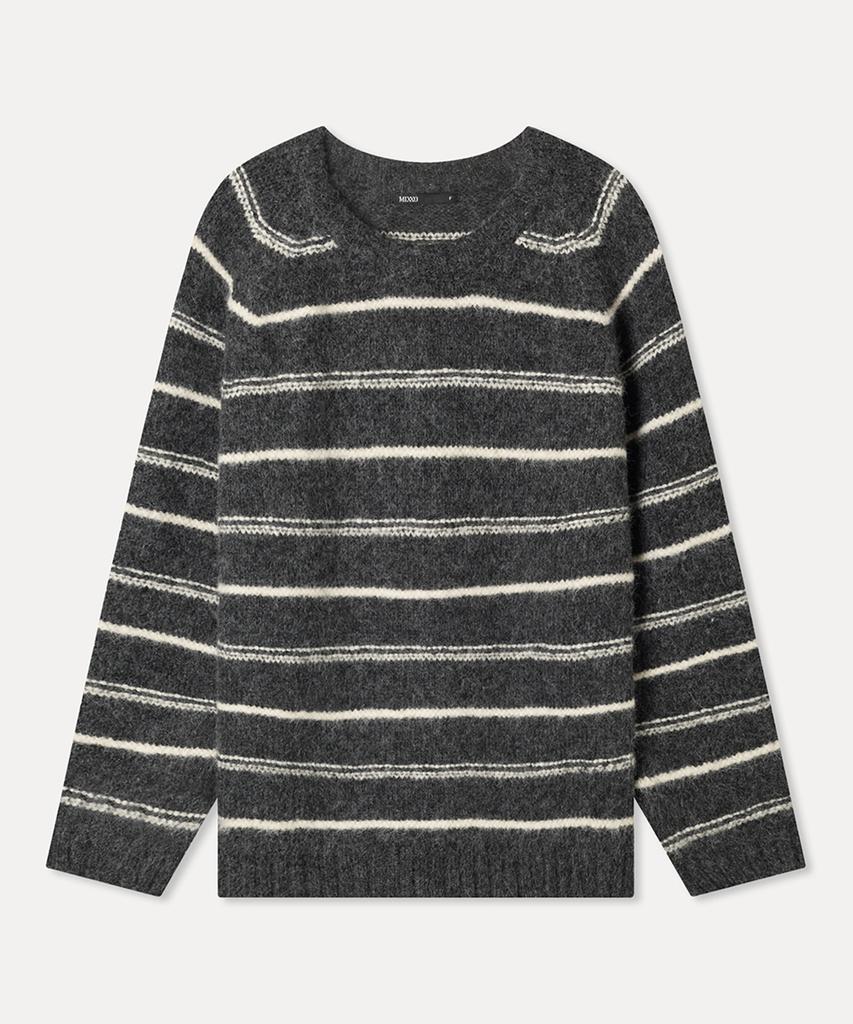 MIXXO Полосатый оверсайз свитер с ворсом Re Kafv2Sss_Miwkag15Qs