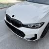Для BMW 3 серии G20 G21 2026+ Высококачественная ABS решетка радиатора "ноздри" с двойными линиями и 3-цветной LED подсветкой, решетка переднего бампера 3-цветная, глянцевая черная