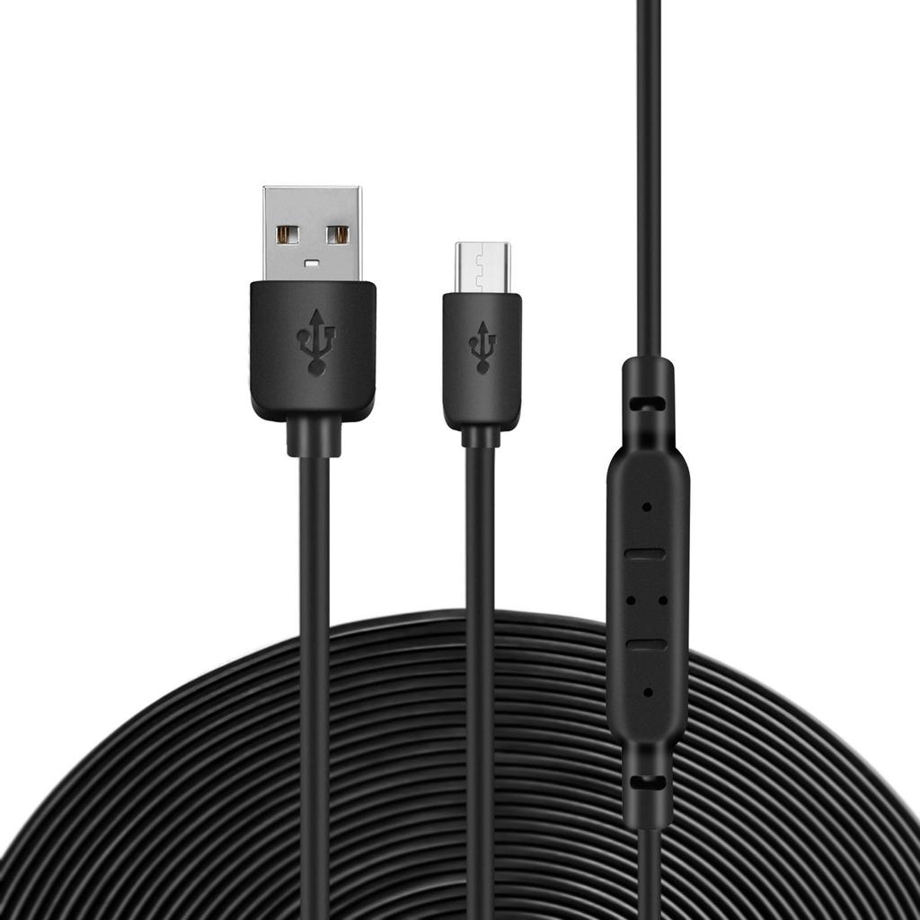 Сверхдлинный USB-USB-кабель для зарядки термометра/камеры, длинный провод для зарядного устройства, усилитель напряжения 15 метров