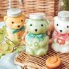 Disposable Drink Bottles Cute Bear Plastic Cup Juice Beverage Storage Bottles