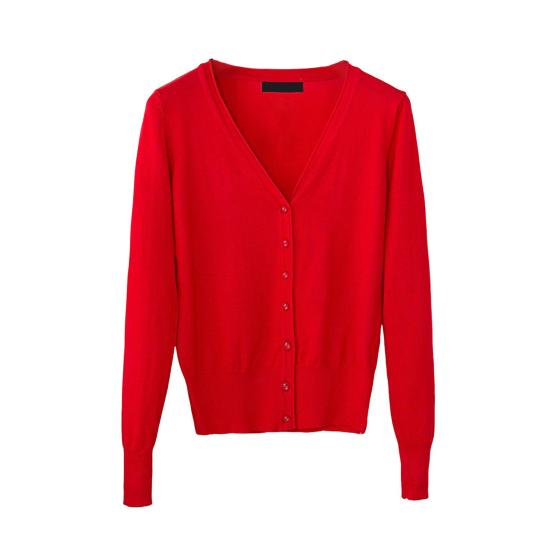 Женское вязаное пальто с V-образным вырезом, длинным рукавом, однобортный свитер, однотонный, с ребристым подолом, мягкий теплый свитер, кардиган