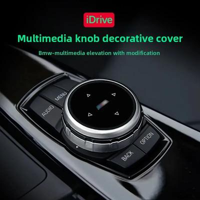 Для BMW 1 2 3 4 5 6 7 Серии X1 X5 X6 F20 F30 F10 F07 E60 E90 E70 IDrive Автомобильная Мультимедиа Крышки Больших Ручек Накладки Кнопок Управление