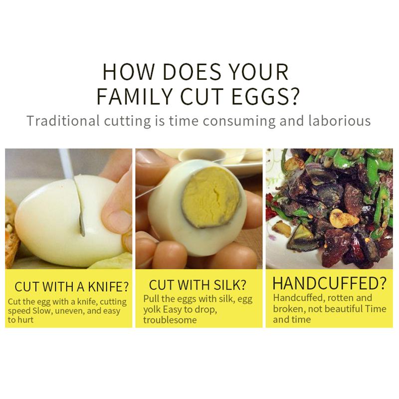 Яйцерезка Инструмент для яиц Дежурный слайсер Клубничный фруктовый гарнир Слайсер 3 стиля нарезки