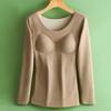 Thermal Long-Sleeve Top With Built-In Bra