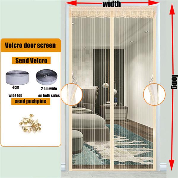 2022 New Anti Mosquito Nets Curtains for Doors Summer Anti Fly Bug Insect Magnetic Automatic Closing Screen Strong Magnetic Door Curtain