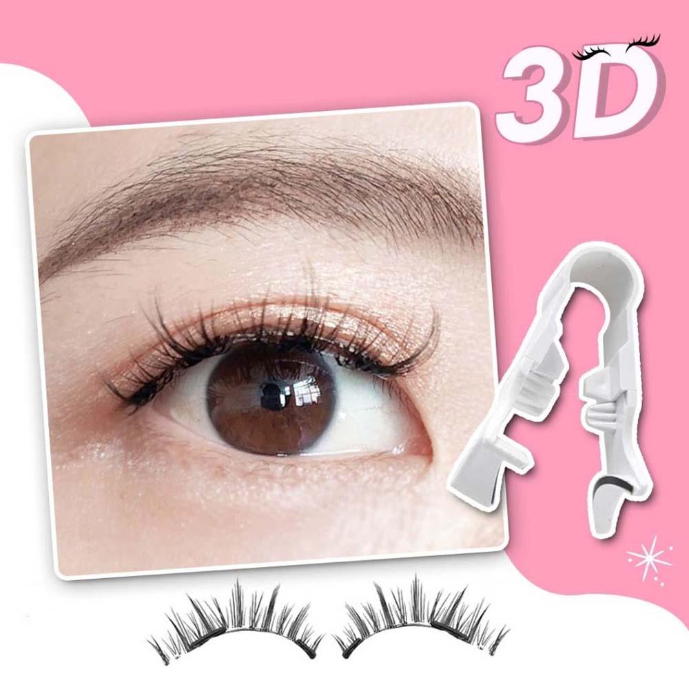 Glue Free Magnetic Eyelashes with Clip DIY False Eyelash Clusters Lady Makeup Tools