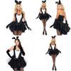 Stylish Women's Bunny Rabbit Costume With White Rabbit Bobbin Tail For Halloween