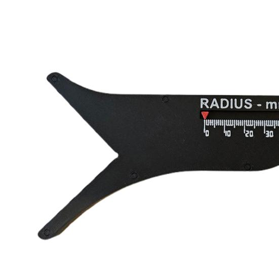 3D Printed Radius Measurement Tool Compact Design Portable Easy To Use Circle Measure Gauge Accessory