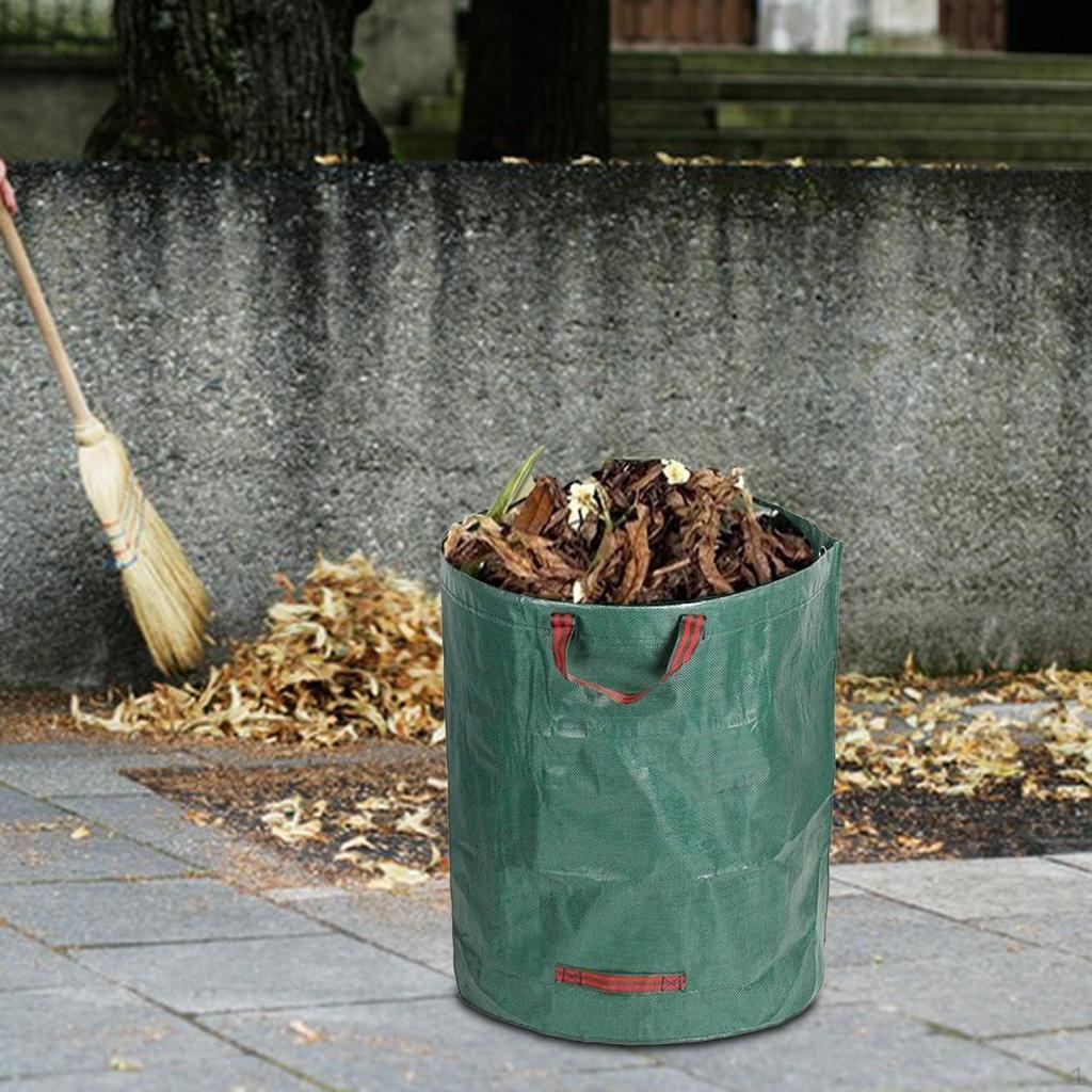 Мешки для мусора для дома и сада, многоразовый газонный лист с усиленными ручками для переноски