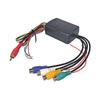 DIYKIT Разветвитель-переключатель для камеры заднего вида автомобиля 4 входа 1 выход Интеллектуальный видеопереключатель-конвертер для автомобиля