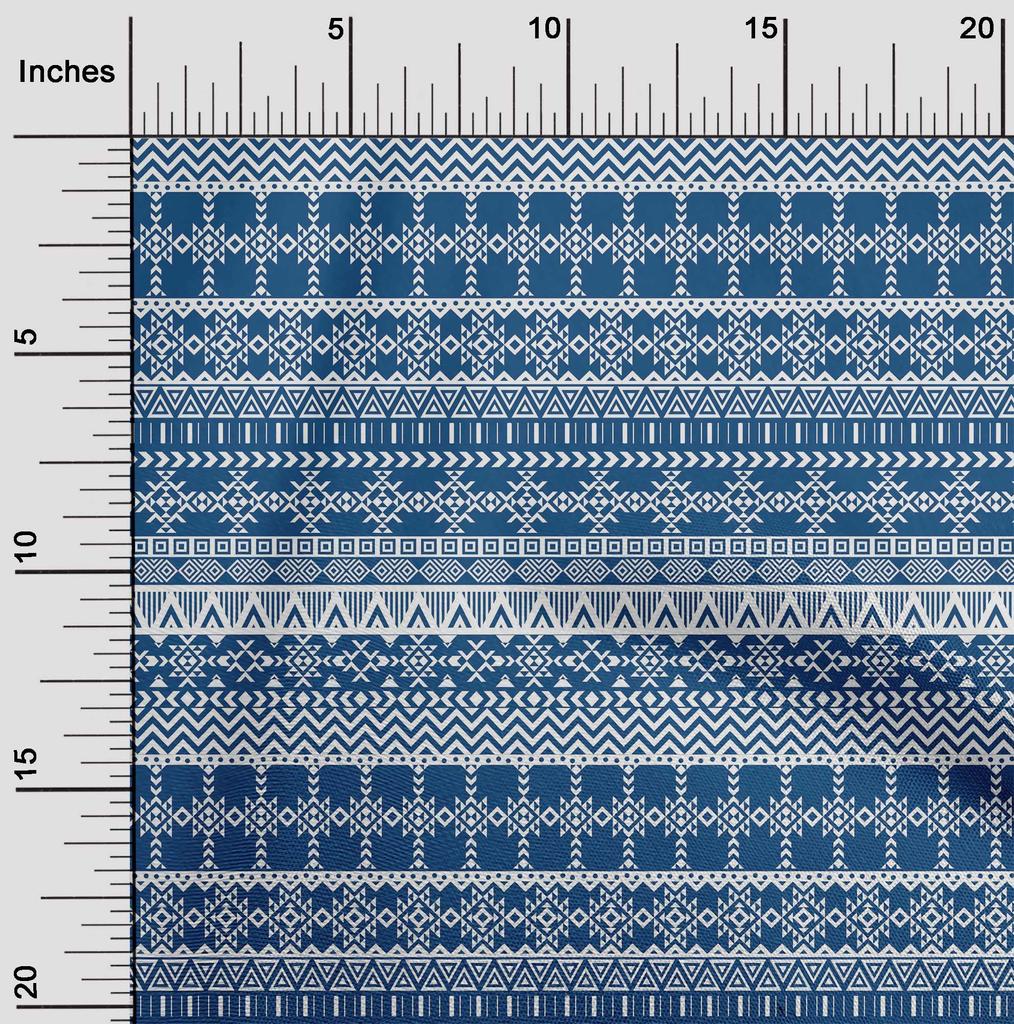 oneOone Cotton Flex Dark Chocolate Fabric Aztec Tribal Craft Projects Decor Fabric Printed By The Yard 40 Inch