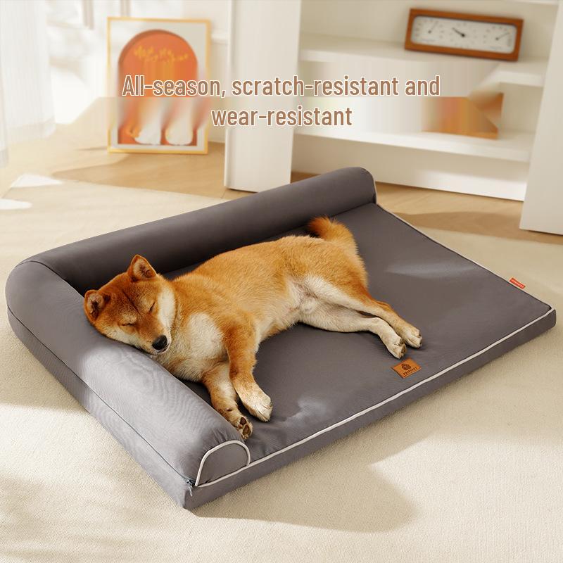All-Season Removable & Washable Large Dog Bed Sofa - Waterproof Sleeping Mat