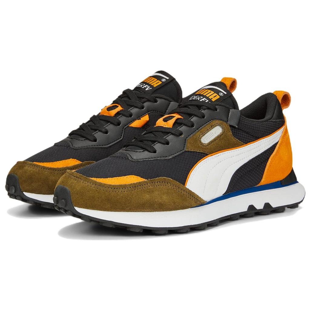 Puma Rider FV Future Vintage - Black Orange Brick Unisex Sneakers 387672-13