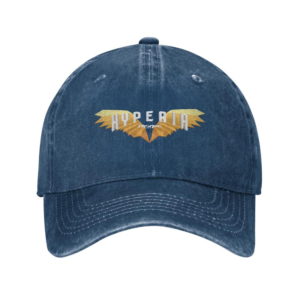 Hyperia Thorpe Park Logo Denim Fabric Baseball Caps Snapback Baseball Hats Breathable Casquette Outdoor for Men's And Women's