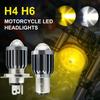 Универсальная фара для мотоцикла H4 / H6 12V Светодиодные лампы Moto дальний/ближний свет 12000Лм Супер яркая Автомото противотуманная фара