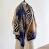 Latest Autumn Winter Luxury Leopard Design Scarf Imitation Cashmere Soft Warm Fringe Pashmina Shawl Bufanda Echarpe Poncho