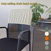 Dust-proof Chair Head Cover Stretchable Hand Washable Chair Back Protection Comfortable Thickened Elastic Chair Cover