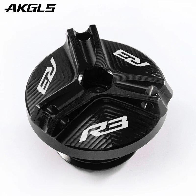 For YAMAHA R3 YZF-R3 YZF R3 2015-2017 2018 219 2022 Motorcycle Engine Oil Filler Cap Bolt Cover Protection Accessories