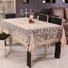 New Hollow Tablecloth Hand Lace Hem Luxurious Embroidery European Cover Washable Hollowed Table Cloth For Tea Table