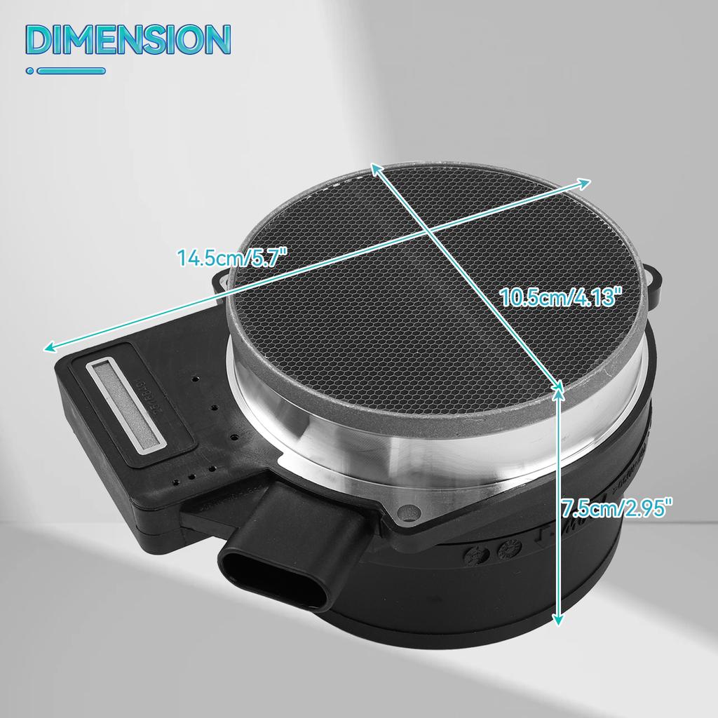 Датчик массового расхода воздуха MAF, 5 контактов для Chevrolet Corvette Silverado Avalanche 1500 Suburban Tahoe GMC Sierra Yukon 25168491