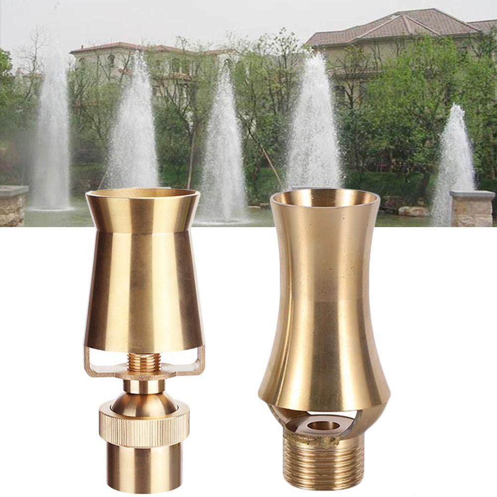 Brass Ice Tower Cedar Fountain Nozzle Durable Bubbler Jet Fountain Creative Gift Spray Head