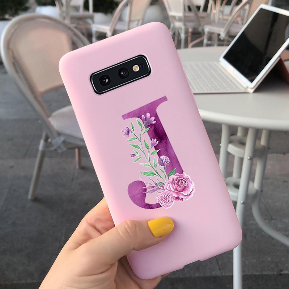 Милый Чехол С Буквами Для Samsung Galaxy S10 Plus Чехол S10 S10e Мягкий Силиконовый Задний Чехол Для Телефона Для Samsung S10 S10e S10+ Чехол Coque