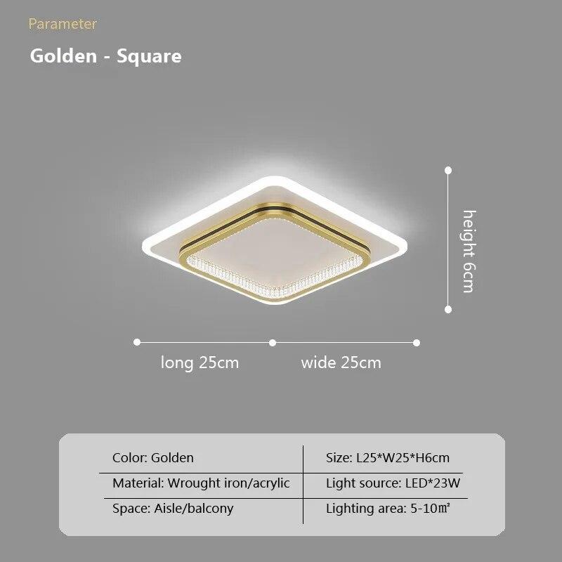 LED Ceiling Light Lamp Home Indoor Decor for Bedroom Foyer Aisle Corridor Fixture Creative Geometry Light