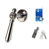 1 Set Zinc Alloy Door Handle Lock Modern Door Handles Home Security Lock Set for Home Renovation & Security Enhancement