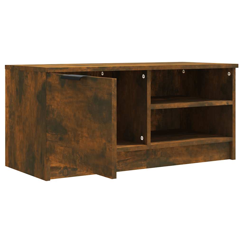 TV Cabinets 2 pcs Smoked Oak 80 x 35 x 36.5 cm Particleboard