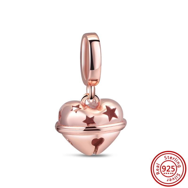 92 Стиль 925 Серебряная Звезда Луна Солнце Снежинка Растение Перо Сердце Тонкие Бусины Паве Подходит Оригинальные Подвески Браслет DIY Ювелирные Изделия